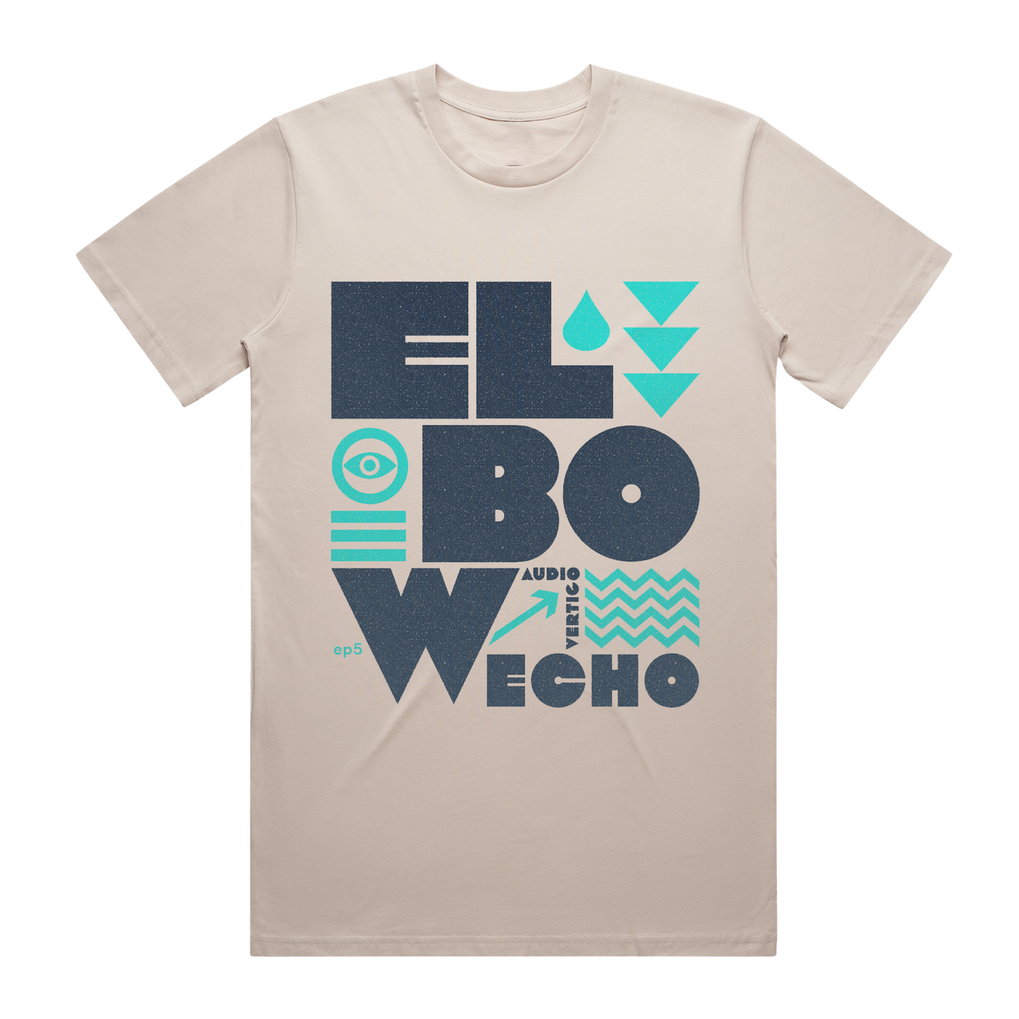 ECHO LETTERING T-SHIRT - NATURAL
