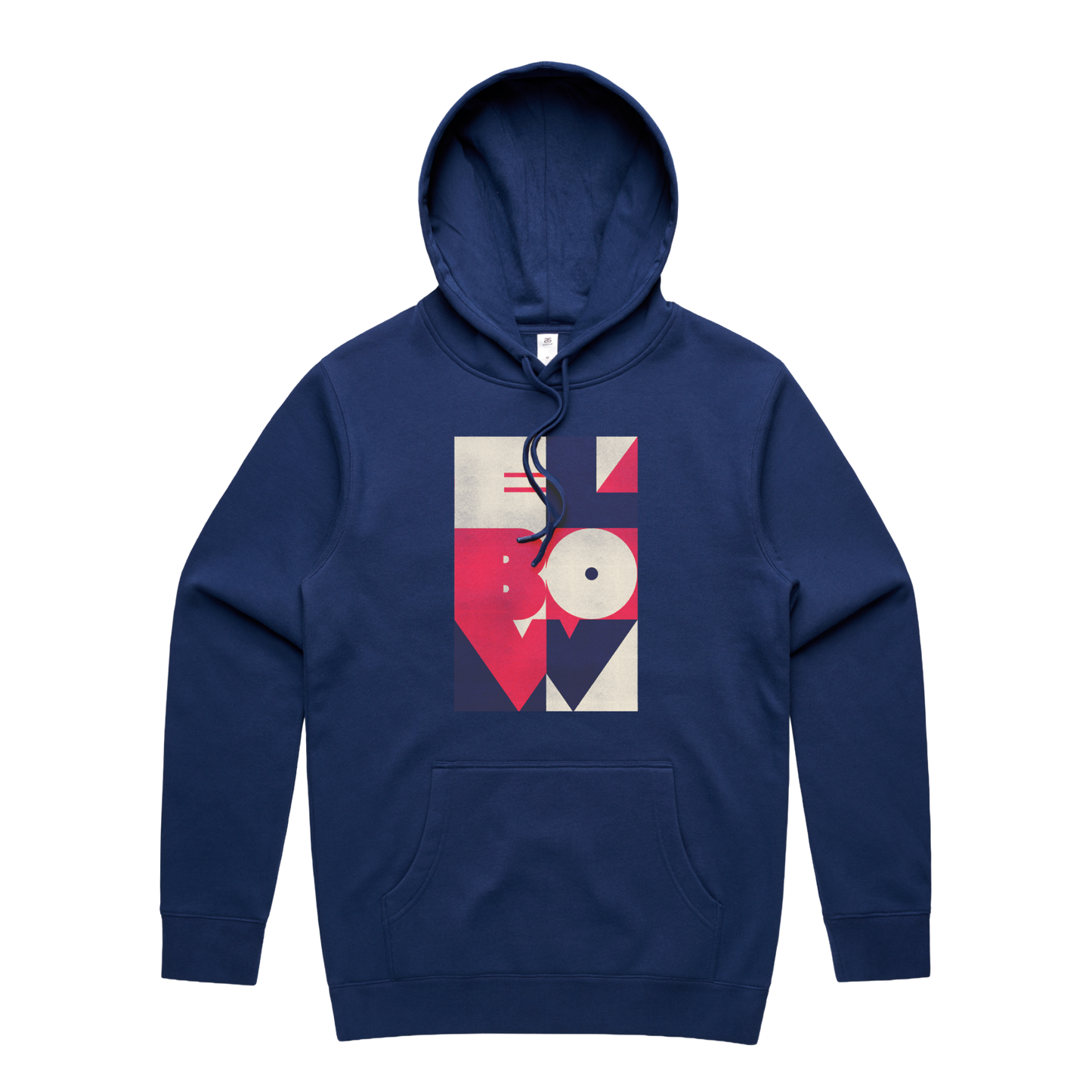 ECHO SQUARES HOODY - NAVY