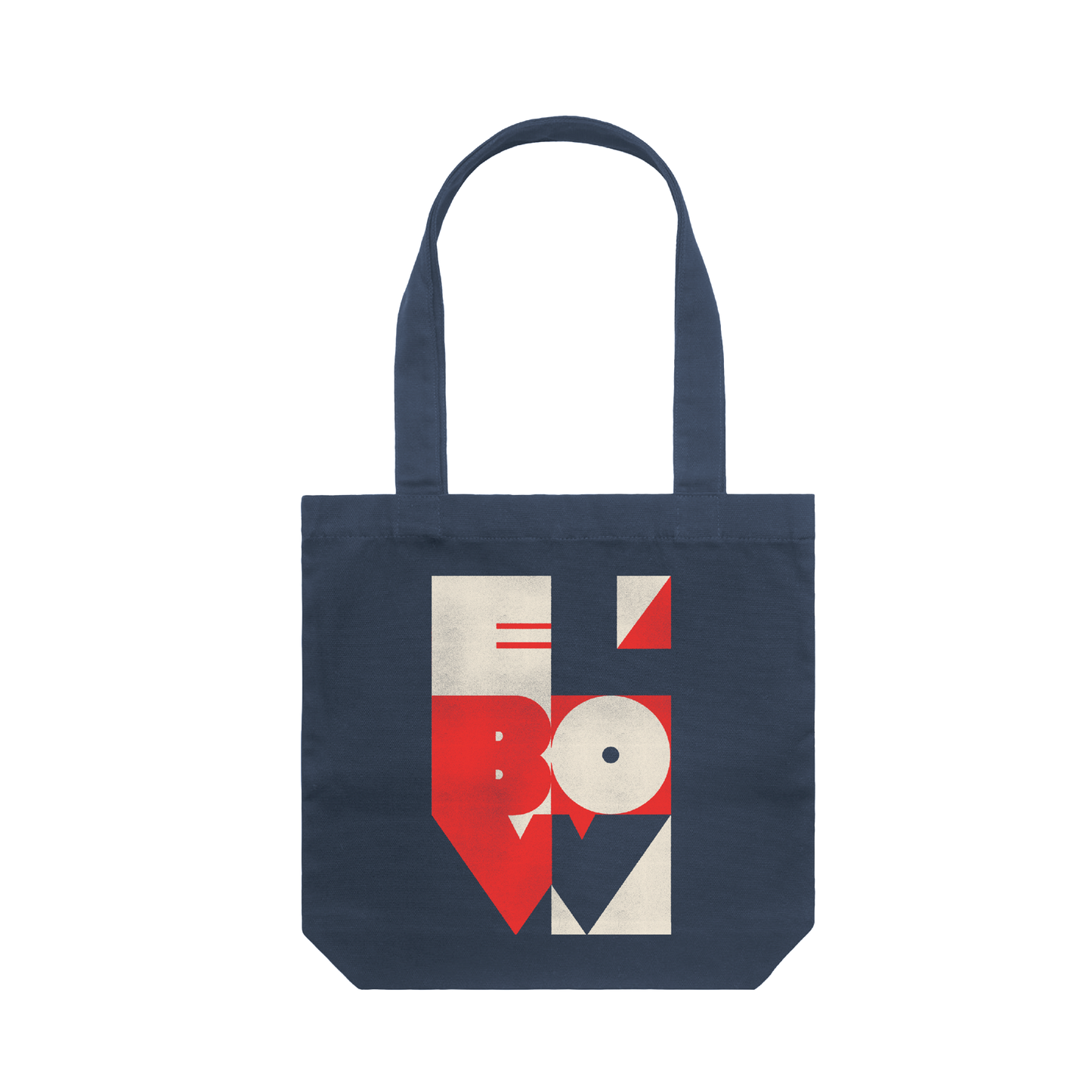 ECHO SQUARES TOTE - DENIM