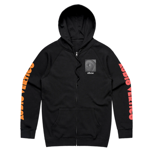 SPIRAL AUDIO VERTIGO TOUR DATE ZIP HOODIE - BLACK
