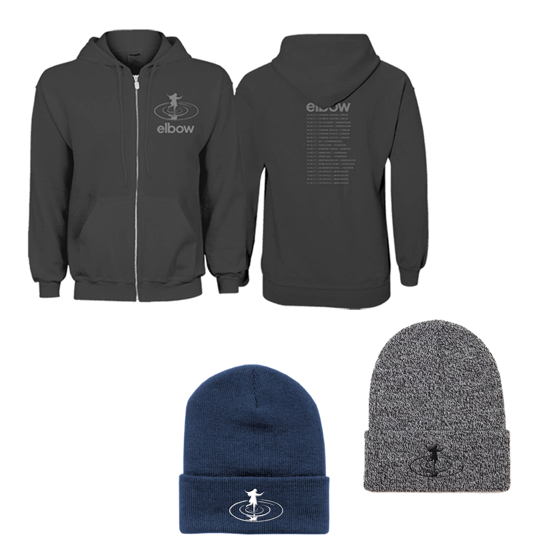 2017 LITTLE FICTIONS TOUR HOODIE AND CHOICE OF BEANIE COMBO